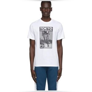 Paul Smith Tokyo Cycle Collective Print Cotton T-Shirt – Men’s Size S – BNWT